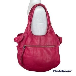 Kooba Carmine Fushia hobo bow bag